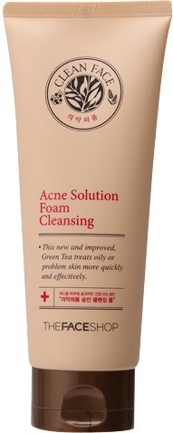 The Face Shop Clean Face Acne Solution Foam Cleansing ml