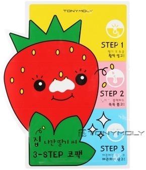 Tony Moly  Homeless Strawberry Seeds step Nose Pack