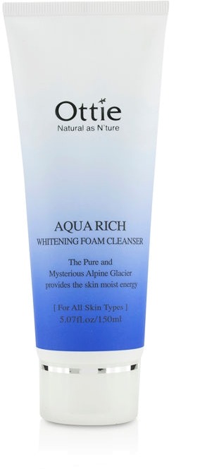 Ottie Aqua Rich Whitening Foam Cleanser