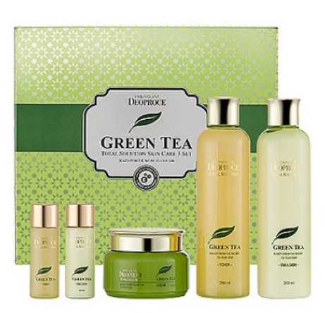 Deoproce Premium Green Tea Total Solution  Set