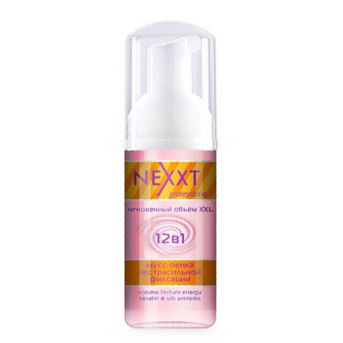 Nexxt Volume Texture Energy Keratin And Silk Proteins Mousse