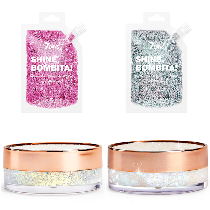 Days Shine Bombita Hair And Face And Body Glitter Gel