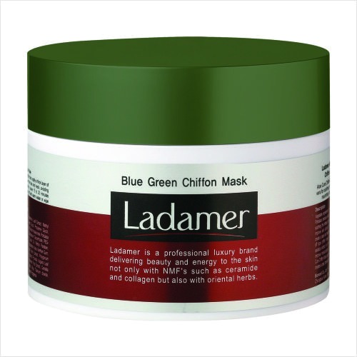 Ladamer Blue Green Chiffon Mask