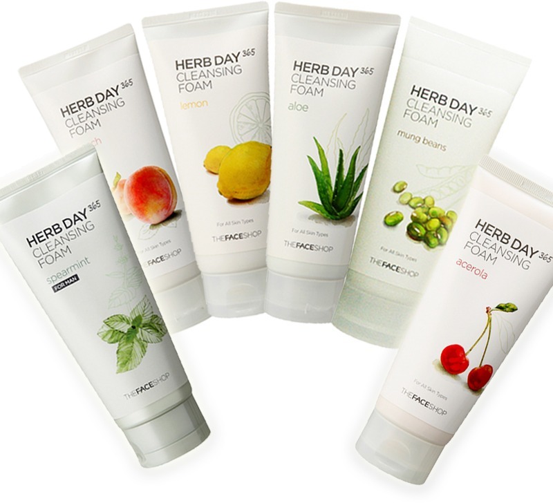 The Face Shop Herb Day  Cleansing Foam