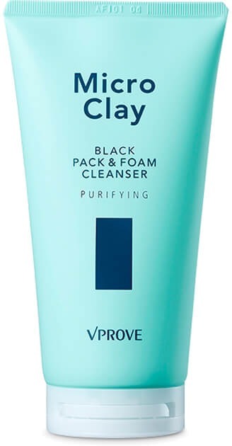 Vprove Micro Clay Black Pack And Foam Cleanser Purifying
