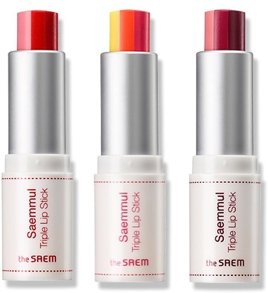 The Saem Saemmul Triple Lipstick