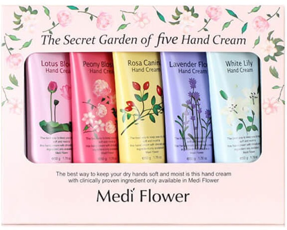Medi Flower The Secret Garden of Five Hand Cream Set