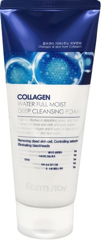FarmStay Collagen Water Full Moist Deep Cleansing Foam