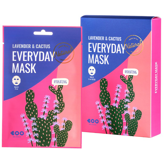 Dearboo Lavender And Cactus Mask Set