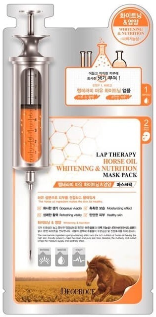 Deoproce Lap Therapy Ampoule Maskpack Horse Oil Whitening am