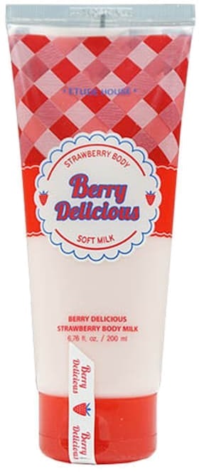 Etude House Berry Delicious Strawberry Body Milk