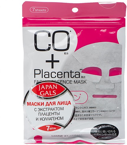 Japan Gals CO and Placenta Facial Essense Mask