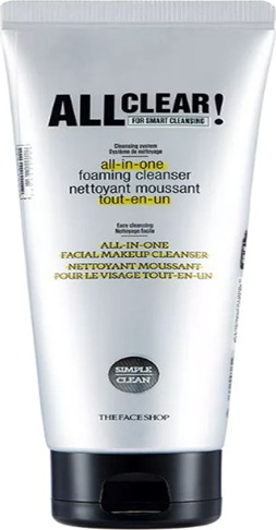 The Face Shop All Clear AllInOne Facial Makeup Cleanser
