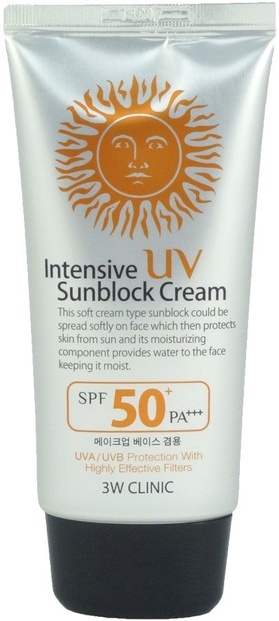 W Clinic Intensive UV Sun Block Cream SPF  PA