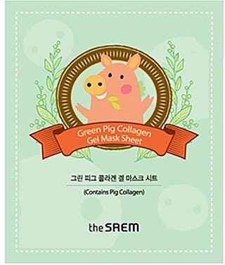 The Saem Green Pig Collagen Gel  Mask Sheet