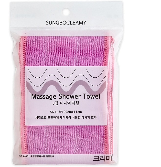 Sungbo Cleamy Clean And Beauty Massage Shower Towel
