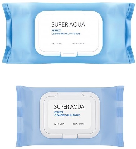 Missha Super Aqua Perfect Cleansing Oil In Tissue
