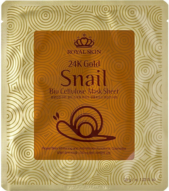 Royal Skin K Gold Snail Bio Cellulose Mask Sheet