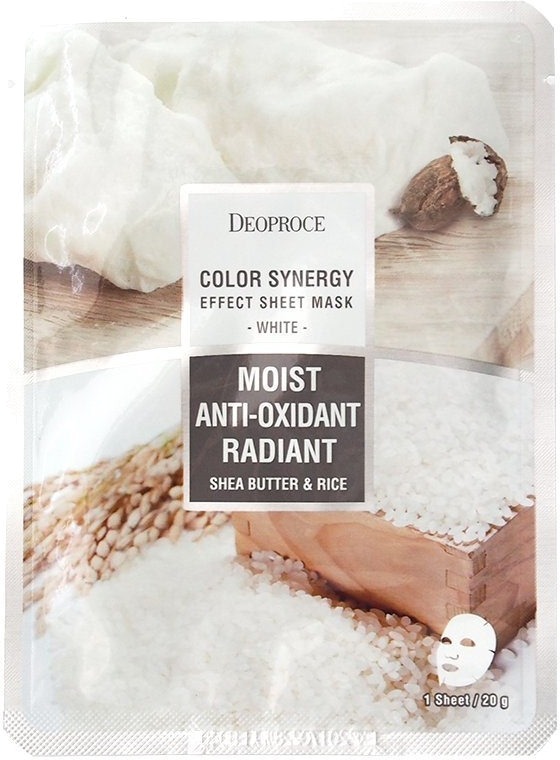 Deoproce Color Synergy Effect Sheet Mask White