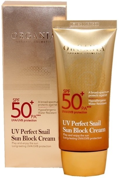 SPF  PA White Cospharm UV Perfect Snail Sun Block Cream