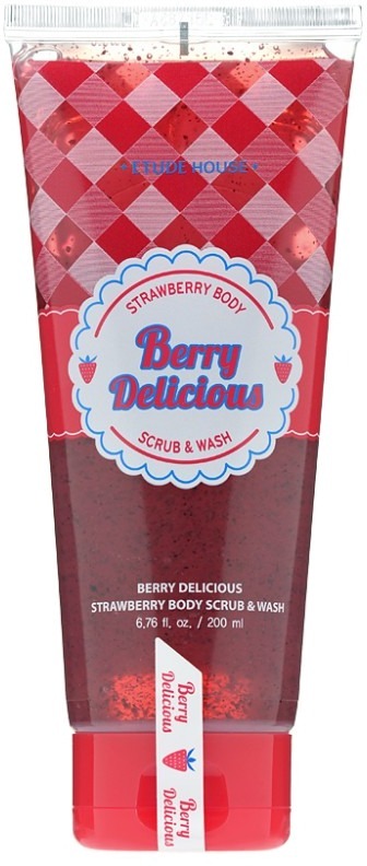 Etude House Berry Delicious Strawberry Body Scrub And Wash