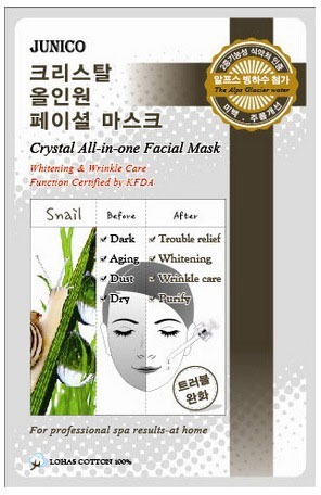 Mijin Cosmetics Junico Crystal Allinone Facial Mask Snail