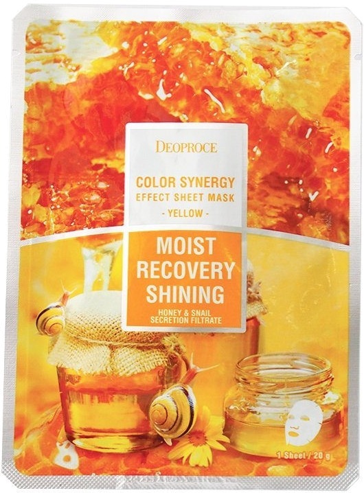 Deoproce Color Synergy Effect Sheet Mask Yellow