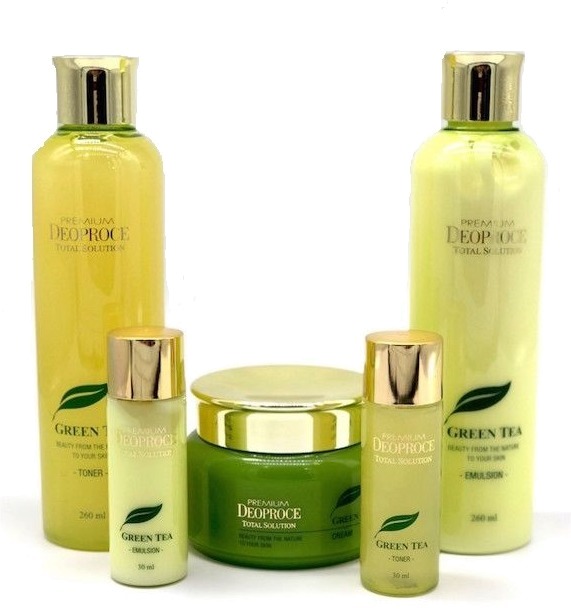 Deoproce Premium Green Tea Total Solution Skin Care  Set