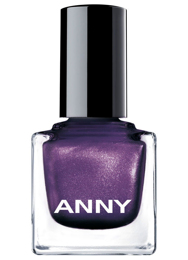 Лак для ногтей Фиолетовый с перламутром ANNY
