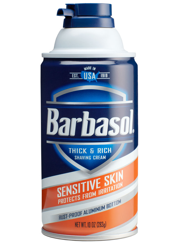 Крем-пена для бритья для чувствитвительной кожи BARBASOL