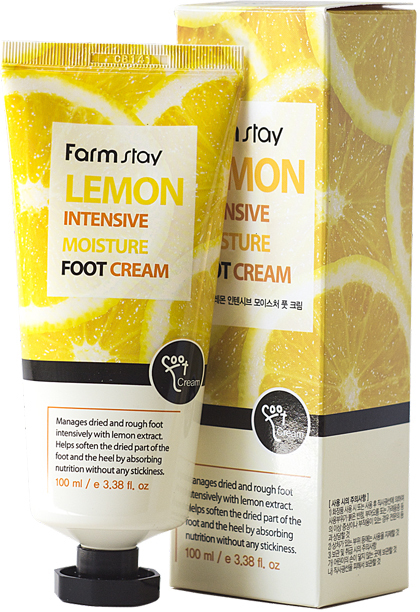 Крем для ног смягчающий с экстрактом лимона FarmStay, 100 мл