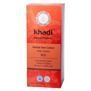 Краска растительная для волос хна красная кхади herbal hair 