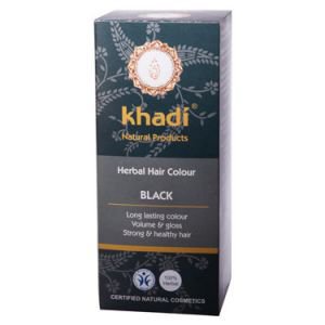 Краска растительная для волос черный кхади herbal hair   Kha