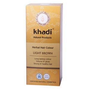 Краска растительная для волос светло-коричневый кхади herbal