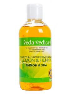 Шампунь с кондиционером лимон и хна в  Veda Vedica (Веда Вед