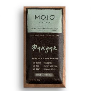 Шоколад горький 72% фундук mojo ca  MOJO Cacao (Моджо Какао)