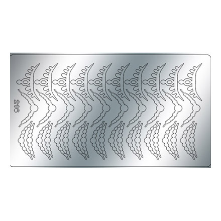 Freedecor, Металлизированные наклейки №216, серебро
