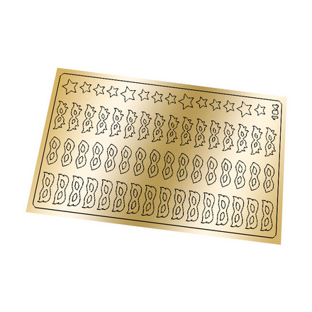 Freedecor, Металлизированные наклейки №184, золото