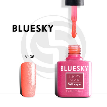 Bluesky, Гель-лак Luxury Silver №435