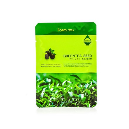 FarmStay, Маска с натуральным экстрактом семян зеленого чая,