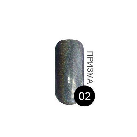 TNL, Перламутровая пыль №2, темно-серый голографик