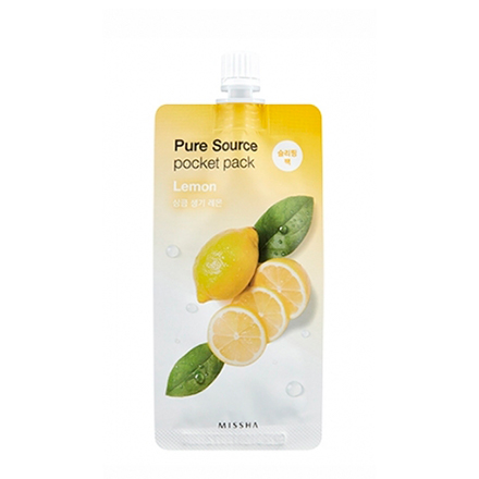 Missha, Маска для лица Pure Source Lemon, pocket pack, 10 мл