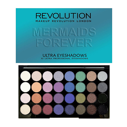 Makeup Revolution, Тени для век 32 Ultra Mermaids Forever