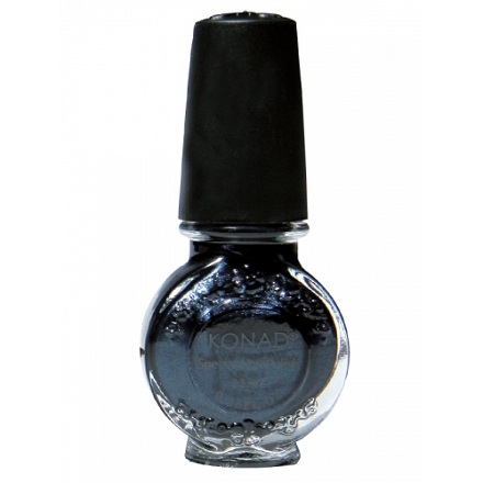 Konad, лак для стемпинга, цвет Black Pearl 11 ml (черный пер