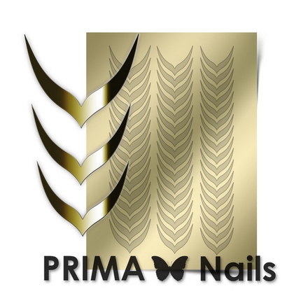 Prima Nails, Металлизированные наклейки CL-004, золото