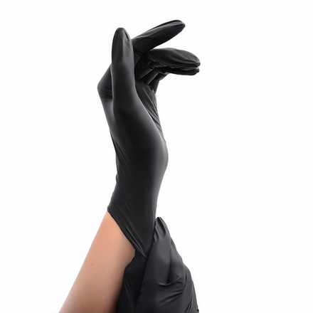 TNL, Перчатки нитриловые черные, размер S, 100 шт.