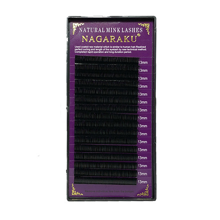 NAGARAKU, Ресницы на ленте Natural Mink, 13/0,10 мм, D-изгиб