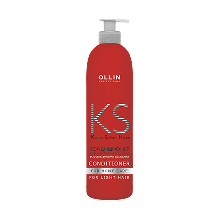 OLLIN, Кондиционер для осветленных волос Keratine System Hom