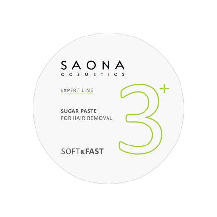 Saona Cosmetics, Сахарная паста для депиляции Soft/Fast, мяг