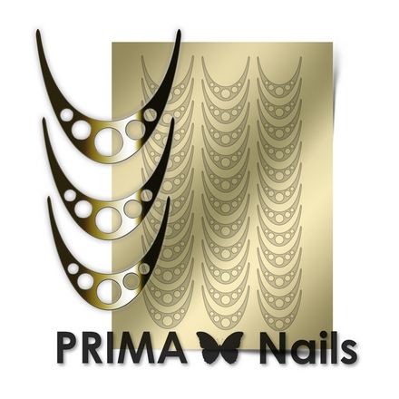 Prima Nails, Металлизированные наклейки CL-005, золото